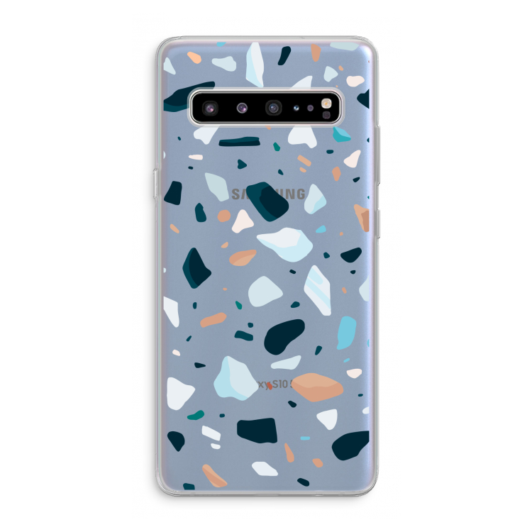 CaseCompany Terrazzo N°13: Samsung Galaxy S10 5G Transparant Hoesje