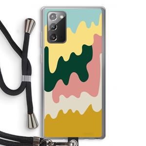 CaseCompany Baar B: Samsung Galaxy Note 20 / Note 20 5G Transparant Hoesje met koord