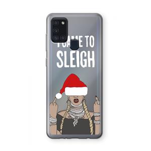 CaseCompany Came To Sleigh: Samsung Galaxy A21s Transparant Hoesje