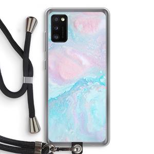 CaseCompany Fantasie pastel: Samsung Galaxy A41 Transparant Hoesje met koord