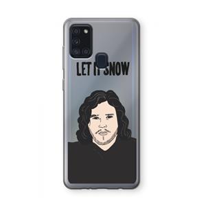 CaseCompany Let It Snow: Samsung Galaxy A21s Transparant Hoesje