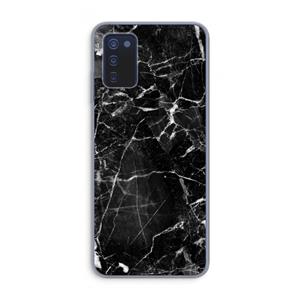 CaseCompany Zwart Marmer 2: Samsung Galaxy A03s Transparant Hoesje