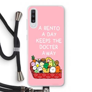 CaseCompany Bento a day: Samsung Galaxy A70 Transparant Hoesje met koord