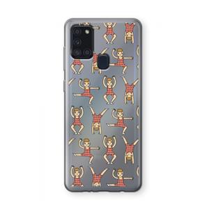 CaseCompany Gymboys: Samsung Galaxy A21s Transparant Hoesje