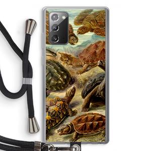 CaseCompany Haeckel Chelonia: Samsung Galaxy Note 20 / Note 20 5G Transparant Hoesje met koord