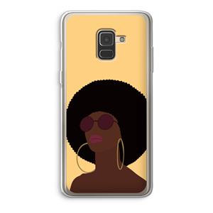 CaseCompany Golden hour: Samsung Galaxy A8 (2018) Transparant Hoesje
