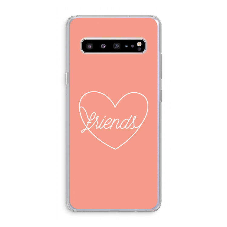 CaseCompany Friends heart: Samsung Galaxy S10 5G Transparant Hoesje