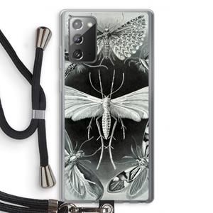 CaseCompany Haeckel Tineida: Samsung Galaxy Note 20 / Note 20 5G Transparant Hoesje met koord