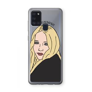 CaseCompany Mary Kate: Samsung Galaxy A21s Transparant Hoesje