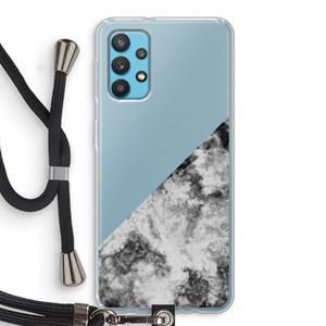 CaseCompany Onweer: Samsung Galaxy A32 4G Transparant Hoesje met koord