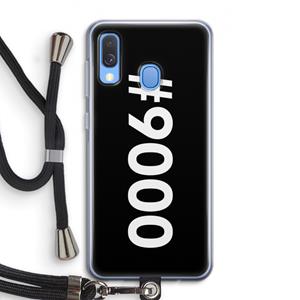 CaseCompany 9000: Samsung Galaxy A40 Transparant Hoesje met koord