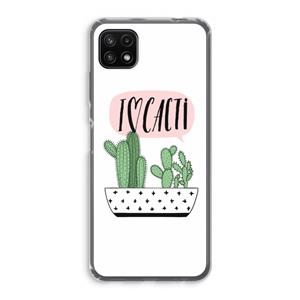 CaseCompany I love cacti: Samsung Galaxy A22 5G Transparant Hoesje
