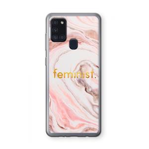 CaseCompany Feminist: Samsung Galaxy A21s Transparant Hoesje