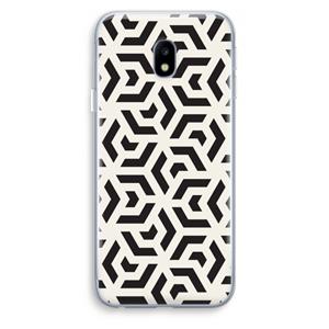 CaseCompany Crazy pattern: Samsung Galaxy J3 (2017) Transparant Hoesje