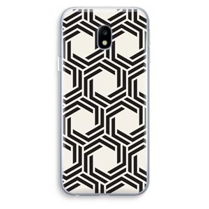 CaseCompany Geometrisch patroon: Samsung Galaxy J3 (2017) Transparant Hoesje