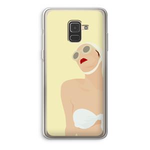 CaseCompany Summer: Samsung Galaxy A8 (2018) Transparant Hoesje