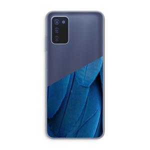 CaseCompany Pauw: Samsung Galaxy A03s Transparant Hoesje