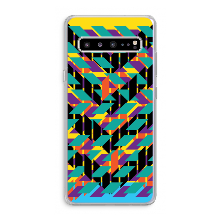 CaseCompany Skew Bee 1: Samsung Galaxy S10 5G Transparant Hoesje