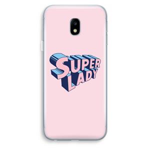 CaseCompany Superlady: Samsung Galaxy J3 (2017) Transparant Hoesje