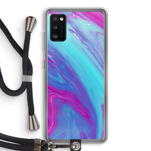 CaseCompany Zweverige regenboog: Samsung Galaxy A41 Transparant Hoesje met koord