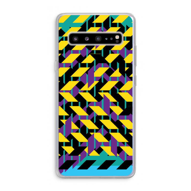 CaseCompany Skew Bee 3: Samsung Galaxy S10 5G Transparant Hoesje