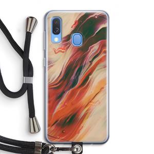 CaseCompany Forgotten Lands: Samsung Galaxy A40 Transparant Hoesje met koord