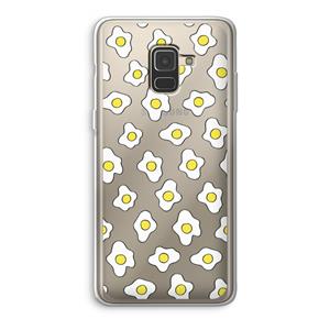 CaseCompany Spiegeleitjes: Samsung Galaxy A8 (2018) Transparant Hoesje