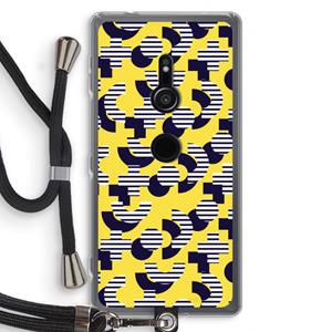 CaseCompany 8-bit N°3: Sony Xperia XZ2 Transparant Hoesje met koord
