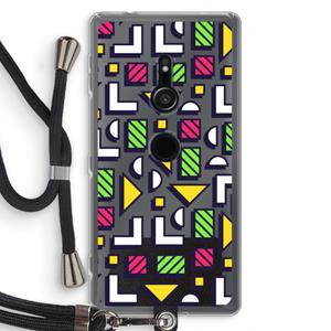 CaseCompany 8-bit N°4: Sony Xperia XZ2 Transparant Hoesje met koord