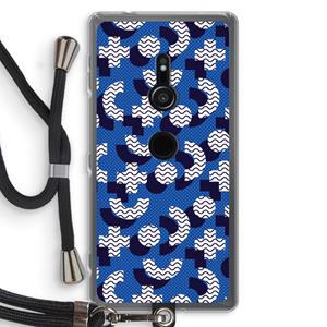 CaseCompany 8-bit N°5: Sony Xperia XZ2 Transparant Hoesje met koord