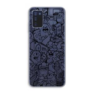 CaseCompany Vexx Black City : Samsung Galaxy A03s Transparant Hoesje