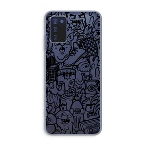 CaseCompany Vexx Black Mixtape: Samsung Galaxy A03s Transparant Hoesje