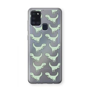 CaseCompany Dinos: Samsung Galaxy A21s Transparant Hoesje