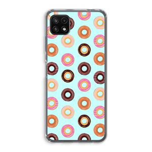 CaseCompany Donuts: Samsung Galaxy A22 5G Transparant Hoesje