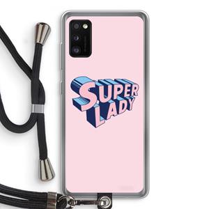 CaseCompany Superlady: Samsung Galaxy A41 Transparant Hoesje met koord