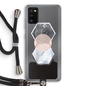 CaseCompany Creatieve toets: Samsung Galaxy A41 Transparant Hoesje met koord