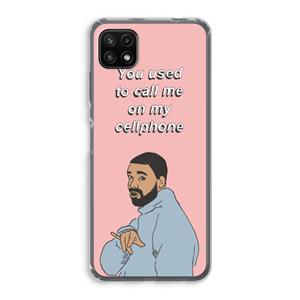 CaseCompany Hotline bling: Samsung Galaxy A22 5G Transparant Hoesje