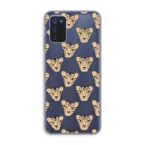 CaseCompany Tijger: Samsung Galaxy A03s Transparant Hoesje