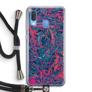 CaseCompany Sleeping Dreams: Samsung Galaxy A40 Transparant Hoesje met koord