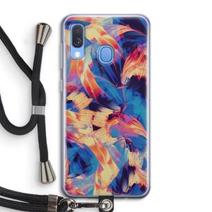 CaseCompany Tuesday Night: Samsung Galaxy A40 Transparant Hoesje met koord