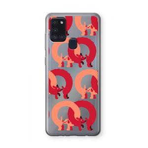 CaseCompany Dogs: Samsung Galaxy A21s Transparant Hoesje