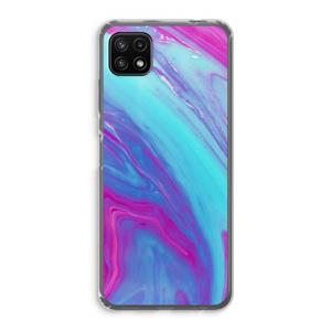 CaseCompany Zweverige regenboog: Samsung Galaxy A22 5G Transparant Hoesje