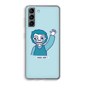 CaseCompany Zwaai: Samsung Galaxy S21 Transparant Hoesje
