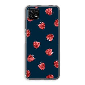 CaseCompany Framboosjes: Samsung Galaxy A22 5G Transparant Hoesje
