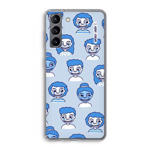 CaseCompany Gezichtjes: Samsung Galaxy S21 Transparant Hoesje