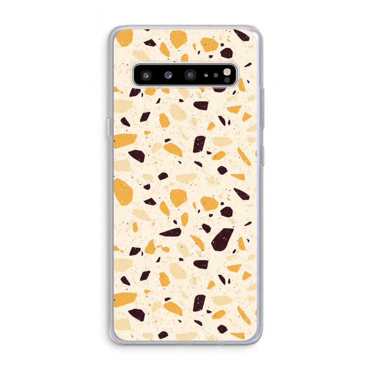 CaseCompany Terrazzo N°13: Samsung Galaxy S10 5G Transparant Hoesje