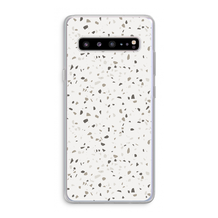 CaseCompany Terrazzo N°14: Samsung Galaxy S10 5G Transparant Hoesje