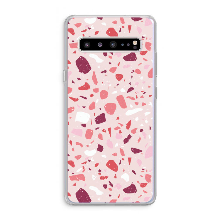 CaseCompany Terrazzo N°15: Samsung Galaxy S10 5G Transparant Hoesje