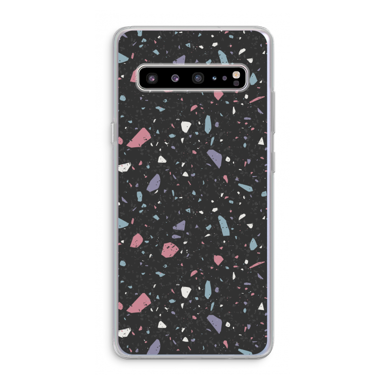 CaseCompany Terrazzo N°16: Samsung Galaxy S10 5G Transparant Hoesje
