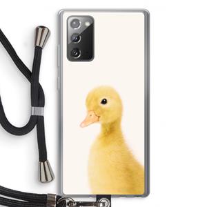 CaseCompany Duke: Samsung Galaxy Note 20 / Note 20 5G Transparant Hoesje met koord